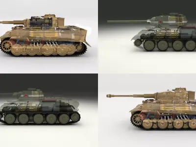 Eastern Front Armor Pack with Interior and Engine Bay v1 3D model