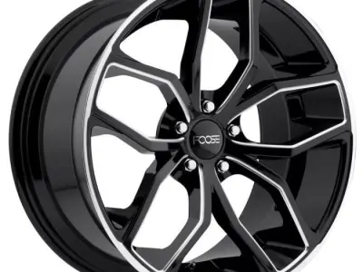 FOOSE Outkast Wheel Offset Black With Machined Accents 3D model