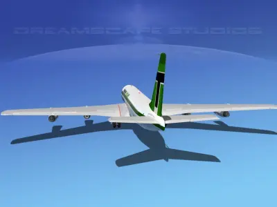 Boeing 707 Transavia Holland 3D model