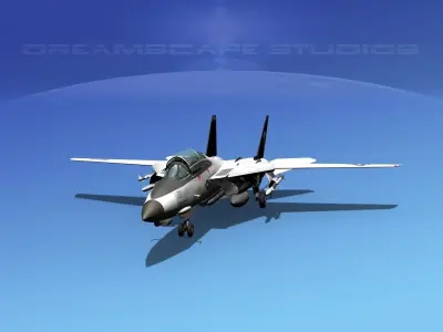 Grumman F-14D Tomcat T14a VF14 3D model