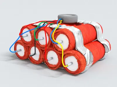 laos Game Bomb Low-poly 3D model