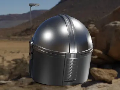 mandalorian helmet starWars 3D model