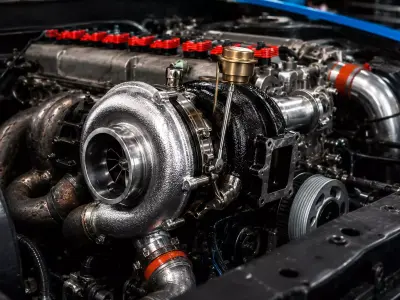 Turbocharger Assembly for Automotive Engine 3D model