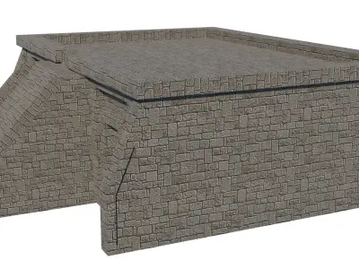 Mayan Temple Low-poly 3D model