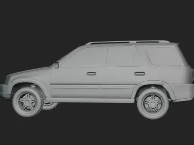 Hond Cr v CRV RD1 SUV 4x4 OFFROAD Car with basic interior Free 3D model