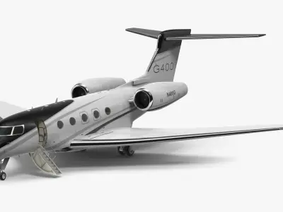 Gulfstream G400 Twin Engine Business Jet 3D model