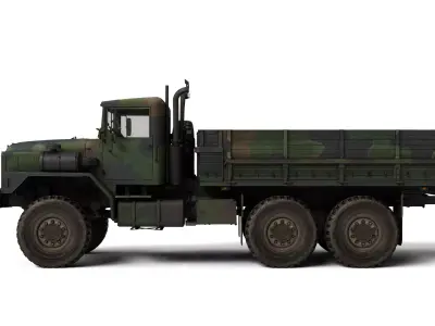 1982 Am General M939 Rigged Military Truck 3D Model  3D model