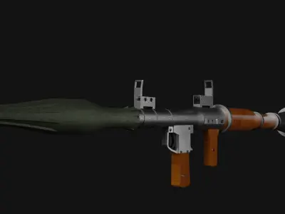 Rocket Propelled Grenade Low Ploy Low-poly 3D model