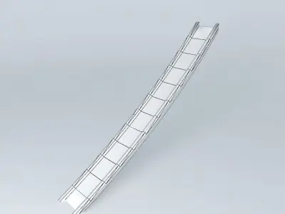 747 400 front engine emergency slide Free 3D model