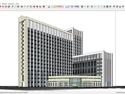 Sketchup Office building J10 3D model