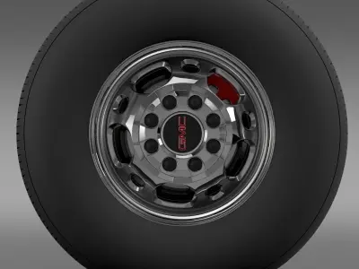 GMC Sierra 2500HD 2wd crew 2009 wheel 3D model