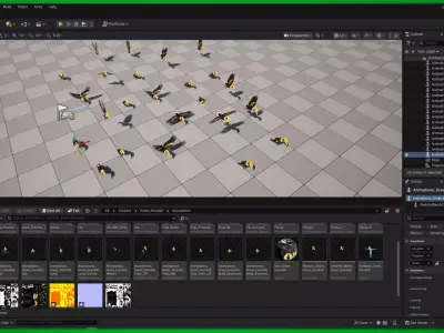 Great Hornbill Bird Low-poly 3D model