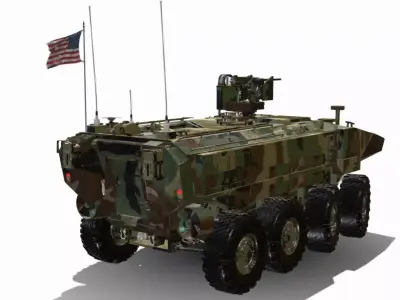  ACV 8x8 Low-poly 3D model