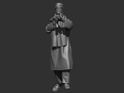 Eastern warrior 3D print model