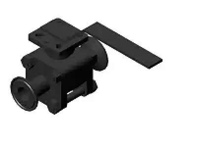 Sanitary Ball Valve OD 3-4 in 3D model
