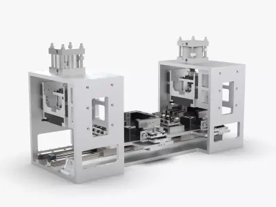 Automatic Square Battery Size Measuring Machine 3D model