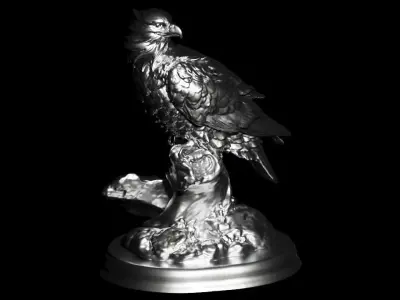 eagle statue 3D model