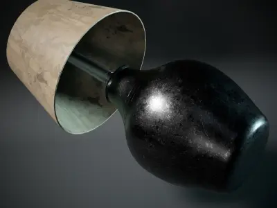 Vase Lamp Low-poly 3D model