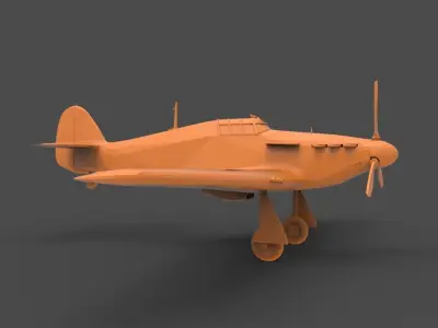 Hawker Hurricane 3D print model