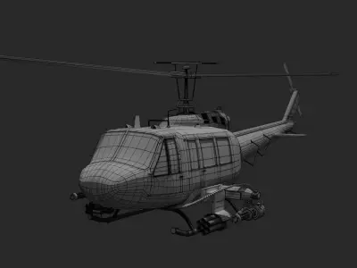 helicopter military 3D model
