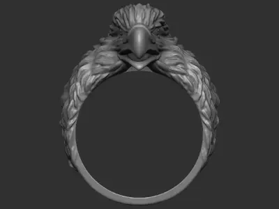 Eagle Ring 3D print model 7