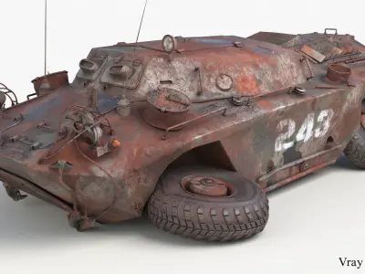 FUG OT 65 Destroyed 3D model