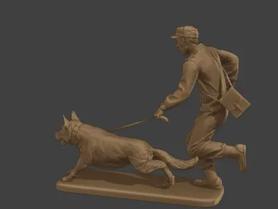 Czechoslovak communist Police K9 003 3D print model
