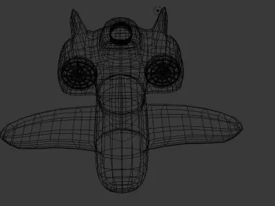 Cp Spaceship Fighter Low-poly 3D model