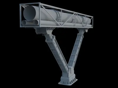 Industrial structure 3D model