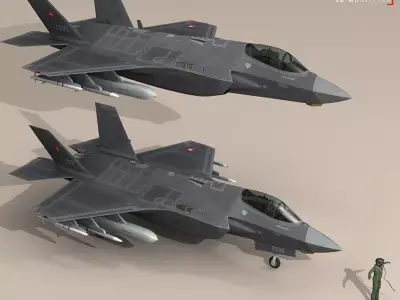 F35A - Royal Danish Air Force 3D model