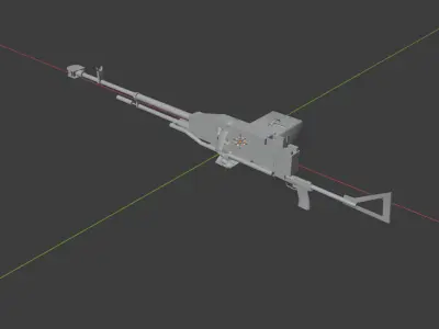 Kord heavy machine gun Free 3D model
