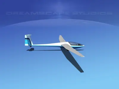 DG-400 17-Metre Motorglider V14 3D model