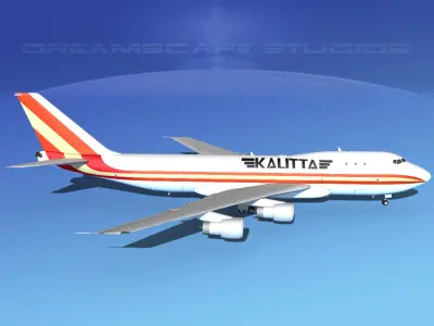Boeing 747-100 Kalitta Air 3D model