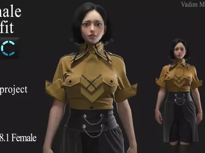 Female Outfit 3D model