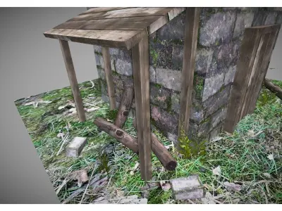 free low poly tower Free low-poly 3D model