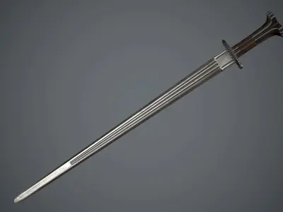 Realistic Medieval Swords Low-poly 3D model