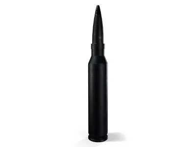 Sci-Fi 50 Caliber Bullet 01 - PBR Game Ready Low-poly 3D model