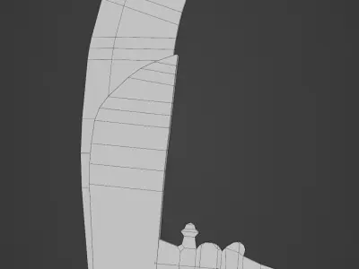 Dark Knight Halberd from Dark souls Low-poly 3D model