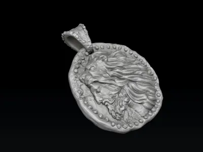 Old Coin Pendant v2 3D print model