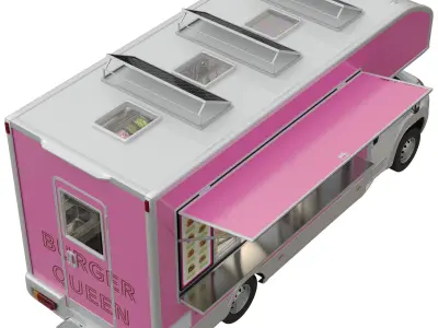 Food Truck RAM PROMASTER 3D model