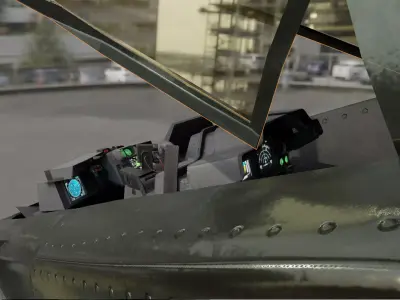 Rapid Insertion Transport VTOL Game Ready Vehicle 3D Model Low-poly 3D model