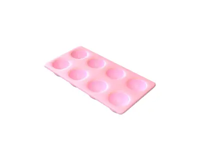 Egg Tray Storage v1 004 Low-poly 3D model