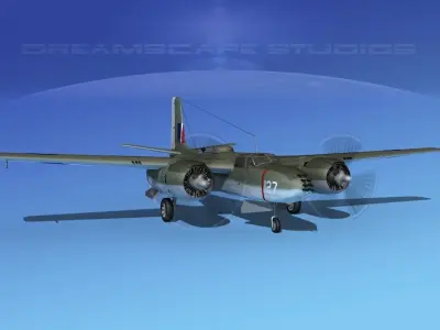 Douglas A-26B Invader Australia 3D model