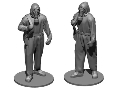 Hazmat suit 3D print model