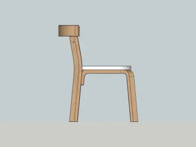 Kids Chair MOCKA Hudson Free 3D model