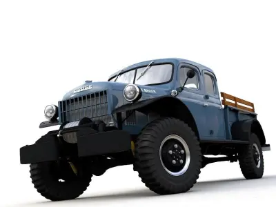 DODGE POWER WAGON CREW CAB 1946 3D model