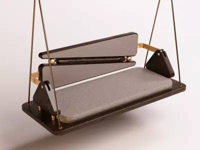 Modern Designer Hanging Swing 3D model
