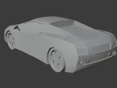 Sport Car Free Low Poly Free 3D model