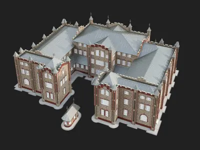 Queen Anne style building 3D model