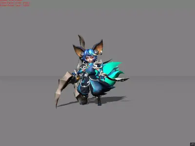 Nana Aqua Pura Low-poly 3D model